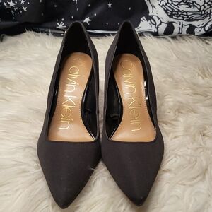 Black Calvin Klein Gayle High Heels, size 8